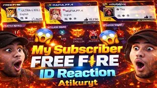 Top 3 Subscriber Free Fire ID Reaction 😱 | Shocking IDs | Atikuryt