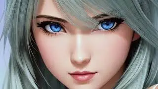 Stylish Anime Girl Listening to Music by the Sea &ndash; Soft Electronic | Calm Vibes