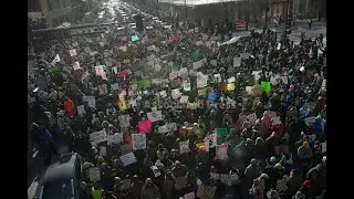 Protesters show up en masse to demand ICE leave Minnesota amidst federal crackdown