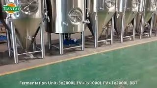 Tiantai Beer Equipment: 1000L Beer Brewing System