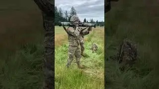 Soldier Shoots an Actual Bazooka #Shorts