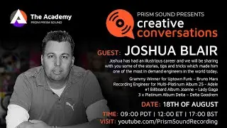 Creative Conversations with special guest JOSHUA BLAIR