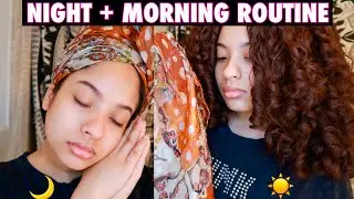 NIGHT + MORNING CURLY HAIR ROUTINE (2c/3a/3b curls)