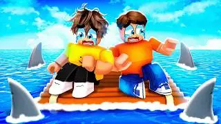Мы застряли на РАФТЕ в Roblox..
