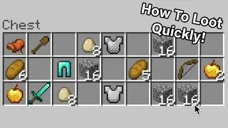 How To Loot Quickly In Skywars! (Minecraft Bedrock)