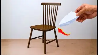 The Veteran Carpenter Shared This Secret! Use Foam to Fix Any Broken Chair At Home😱