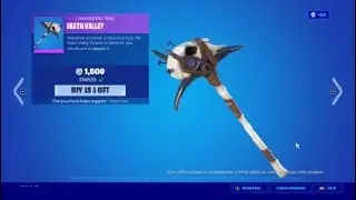 The RARE Death Valley Pickaxe Is Back In The Fortnite Item Shop!! Last Seen Over 1,000 Days Ago!