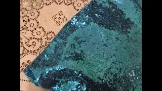 LQIAO Apple Green Sequin Fabric Elegant Shimmer Sequin Fabric by The Yard for Shower Curtain  Review