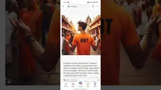 3D Ram Mandir T-Shirt Name Photo Editing |copilot Image Creato #bing #bingimagecreator r#shorts