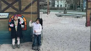 ❤️ساره ولارا في يوم بارد… ضحك ي، وقلوب دافئة، وذكريات ما تنمحي 🌨️🍂✨