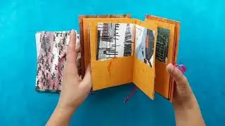 Accordion Book with Pockets, Part 1, by Yulia Hanansen