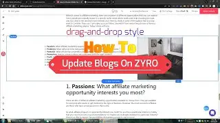 How To: Update Blogs On ZYRO Website Builder | Drag-And-Drop Style
