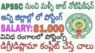 government jobs 2019 telugu || ap govt jobs 2019 || Andhra Pradesh Public Service Commission