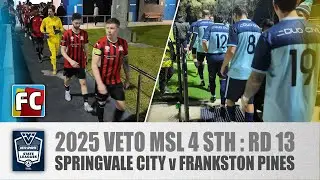 2025 | FV Rd 13 | Springvale City v Frankston Pines