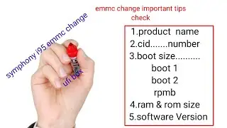 symphony i95 emmc change, hang logo dead boot repair, flash, unlock, frp unlock, gsm badol
