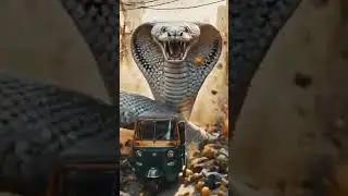 1000FT Anaconda in Mumbai!? 😱 People Running for Life! #shorts