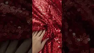 Paiete pe tulle elastic - rosu aprins