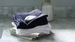 About Waffle Linen Bath Collection