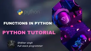 Functions in python || Python tutorials