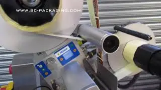 Used Herma 400 16R Labelling Machine With Conveyor