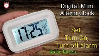 Mini Digital LED Clock Mein Alarm Set, On or Off Kaise Karen? | Digital Clock Alarm Settings ⏰️