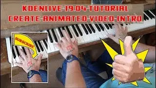 Kdenlive 19.04 Tutorial Create Animated Video Intro