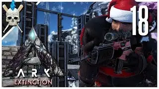 ARK: Extinction LIVE - Building The Dino Storage Pen & Hunting Raptor Claus! [ARK Extinction EP.18]