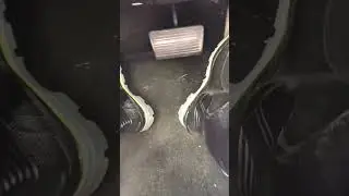 Muck boots on the pedal driving