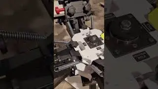 A closer look at Vastex V1000 4 station 4 color manual screen printing press in our Atlanta showroom