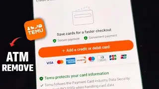 Temu App Se Credit Or Debit Card Remove Kaise Kare | Temu Se ATM Card Delete Karne Ka Tarika