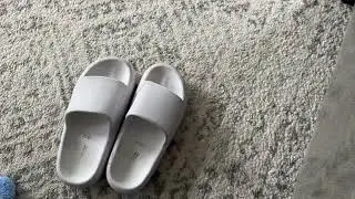 CUSHIONAIRE Women's Feather cloud recovery slide sandals with +Comfort