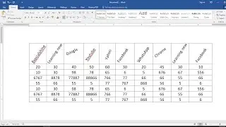 How to Rotate Text Direction 45/60 Degree in MS Word Table & Page