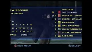 Star wars racer revenge the brightlands 1 lap 43.69