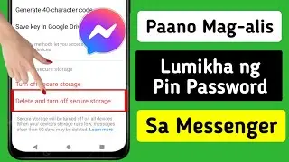 Paano Mag-alis ng Pin Password Sa Messenger 2024 |  Alisin ang Gumawa ng Pin Mula sa Messenger