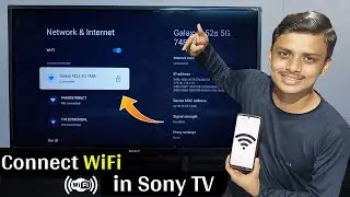 Sony tv me wifi kaise connect kare | How to connect WiFi in sony tv