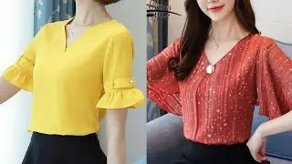 50 🌠Linda blusa estampada floral para mulher/Blusas modernas😍BLUSAS DE MODA PARA