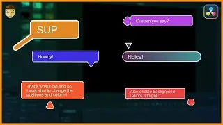 SMS Text Effect DaVinci Resolve