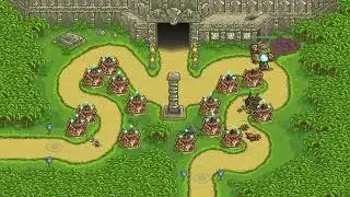 Can You Beat Kingdom Rush Frontiers? - Temple of Saqra with Only Archmage Towers? | Bonehart Hero