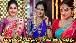 రియల్ లైఫ్ చెల్లెళ్లతో మన తెలుగు హీరోయిన్స్| TELUGU TV SERIAL ACTRESS REAL LIFE SISTERS|