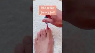 Nail polish for my feet #toes #barefoot #foot #barefootluxury #pedicure #footlove #footcare #feet
