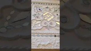 LIPPAN ART /Mud Art/ Mud & Mirror #lippanart #artyandcrafty #satisfying