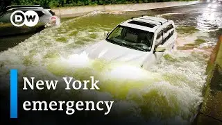 The wrath of Hurricane Ida: New York announces its first-ever flash-flood emergency | DW News