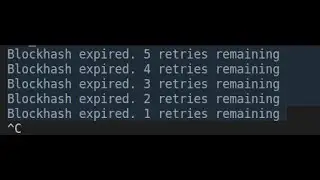 solana program deploy error: Blockhash expired. 5 retries remaining