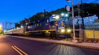Train 1055 leaving Dover with NJT GP40ph-2 4109 CNJ Heritage Leading with its new Tampa RS3L Horn