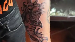Shark Tattoo (time lapse )🔥🔥👀