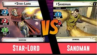 Marvel Champions | Star-Lord | Vs SandMan | True Solo | Leadership | Deck Testing |