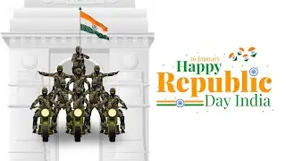 Republic Day of India (26 January) Motion Graphics at INDIA GATE