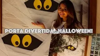 Faça você mesmo : Decoração: Porta divertida Halloween!