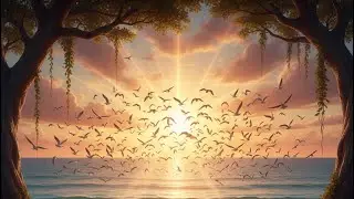 A Complete Sunrise &ndash; Calm Sky & Moving Clouds