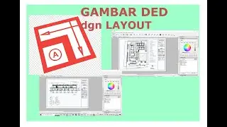 VIDEO-3, CARA MENGGUNAKAN LAYOUT , LANJUTAN MENGGAMBAR DENAH, ARSIR DENGAN PATTERN FILL.